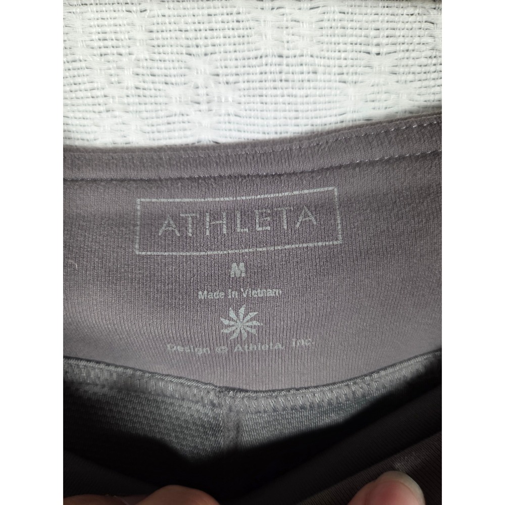 Athleta Gray Active Skort Built-in Mesh Shorts Supplex Lycra Size M Hiking Gym - Picture 5 of 11